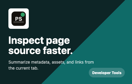 Page Source Plus promo tile