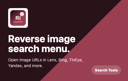 Reverse Image Search Menu promo tile