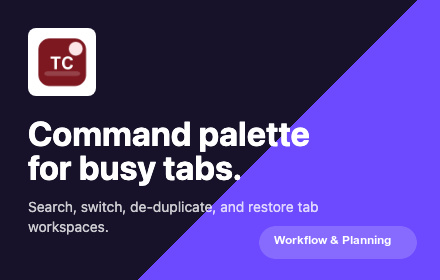 Tab Command Palette promo tile